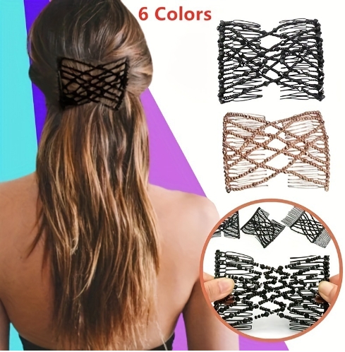 Grampo De Cabelo Versátil , Pente De 6 Cores , Cabeça , Forma De Diamante
