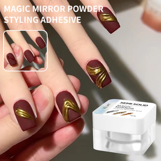 XEIJAYI 1 Peça 8g Gel Semi Sólido Cola Para Puxar Unhas Art Liner Pintura Polonês Adequado DIY Nail Design Linha E Salão
