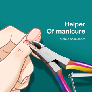 Pinças De Cutícula Para Manicure De Unhas Tesoura Removedor De Pele Morta Cortador De Aço Inoxidável Ferramenta Cortador