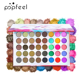 40 Paleta De Sombra Colorida Mate Maquiagem Longa Duração À Prova Dágua