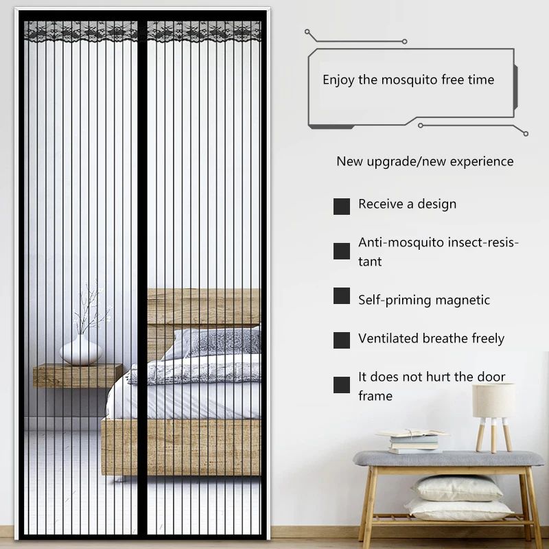 Cortina Magnética Térmica Yotache 100x210 Cm – Aislante Y A Prueba De Viento Para Puerta