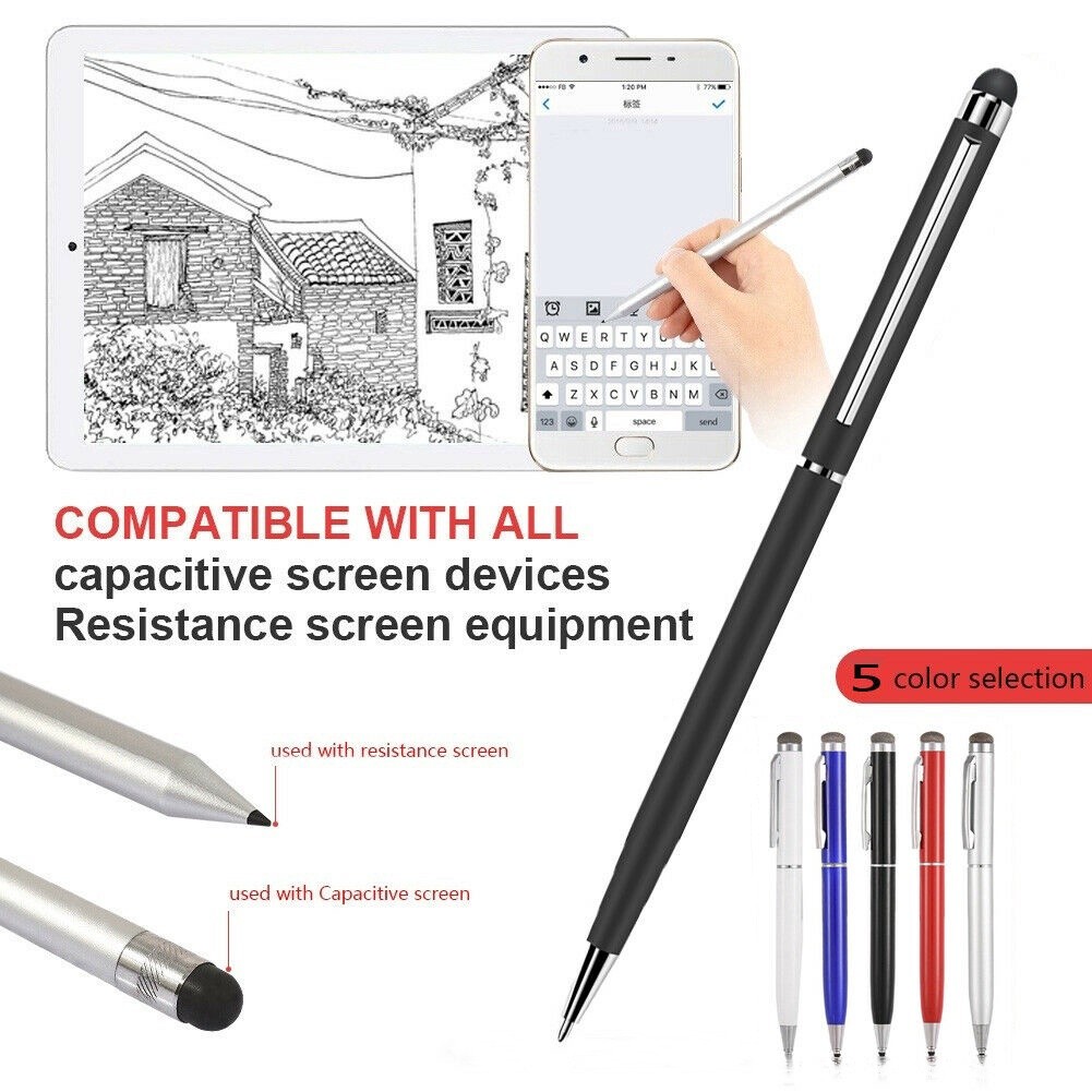 Caneta Stylus Universal Touch Pen 2 em 1 Stylus Drawing Tablet Canetas Tela Cativa para Android Phone