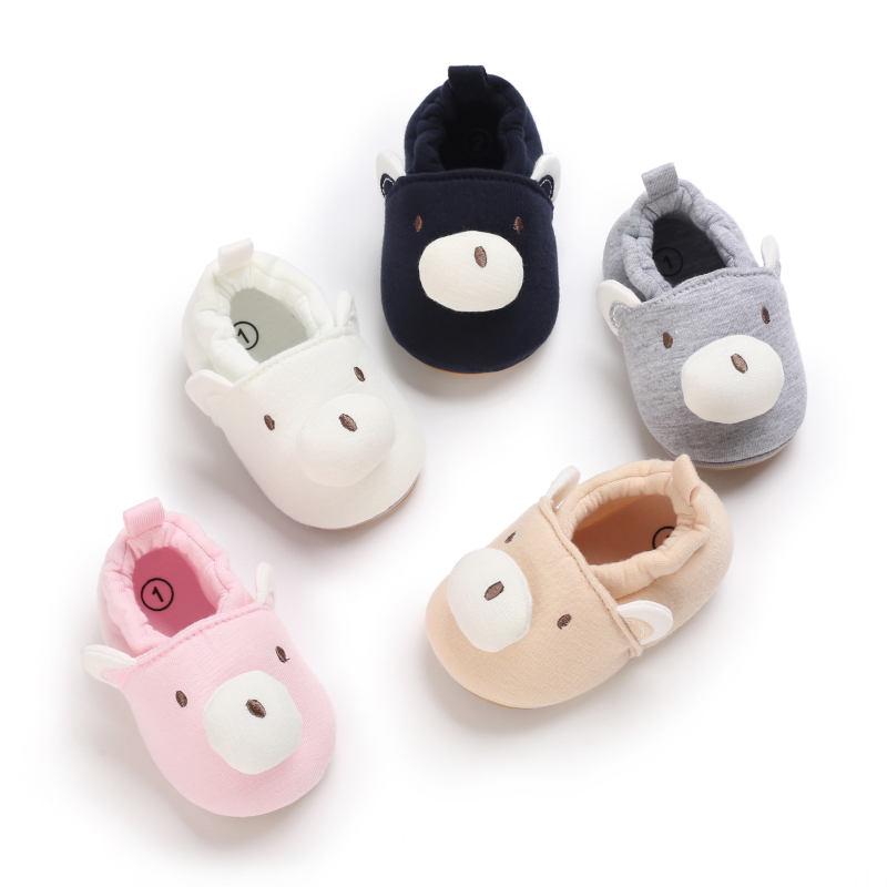 Sapatos De Primavera E Outono Estilo 0-1 Ano De Idade Bebê Sola Macia Algodão