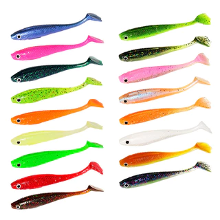 9pcs 8,5cm 5,2g Premium Paddle Tail Swimbaits-Isca Macia De Pesca Para Experiência Final-Design Realista E Ação Aprimorada Grandes Capturas