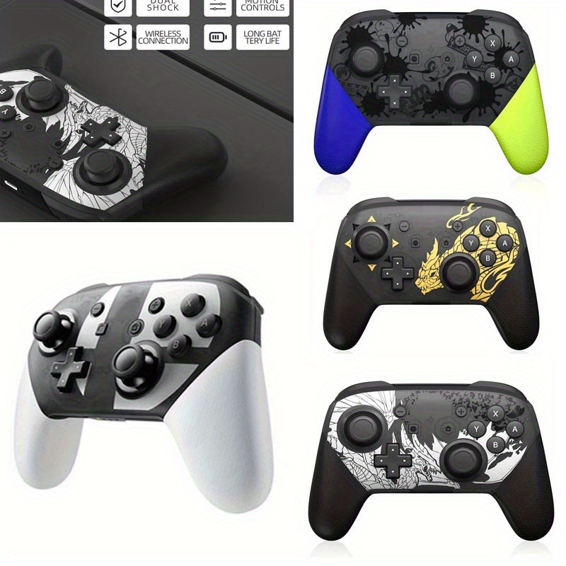 Controlador De Interruptor Para Switch , Controladores Pro Sem Fio Compatíveis Com Joystick Remoto Gamepad Suporte Vibration/Screenshot/Wake Up