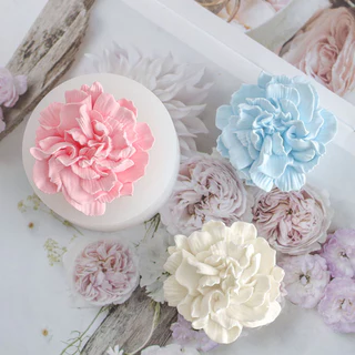 1 Peça, estilo coreano de flor de cravo Aromaterapia em gesso diy Candle Difusor de Velas Pedra de Sabonete Artesanal Decoração de Sabonete Molde de Silicone