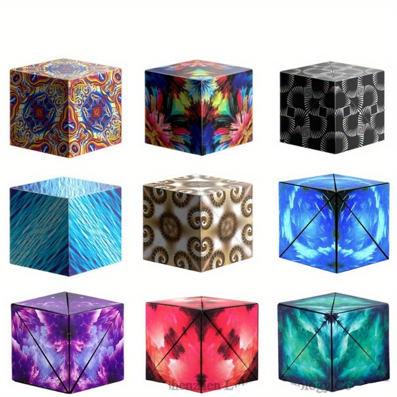 1PC Funny Variety Geometric Changeable Magic Cube Anti Stress 3D Quebra-Cabeça De Mão Para Crianças