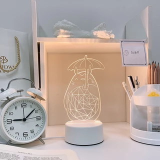 Lâmpada Noturna 3D Luz Nocturna Acrílica Led USB Chinchilla Decoração Quarto Valentine Day Gift