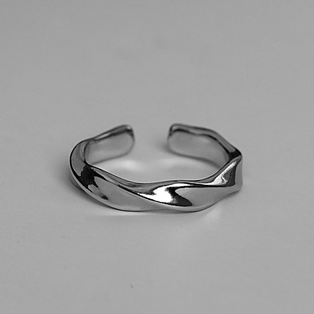 Anel Mobius Anel Homens Anel de Nicho da Tendência Anel High-End ins Ring Cool Style High-End Fashion Simple Men Mulheres 1pc
