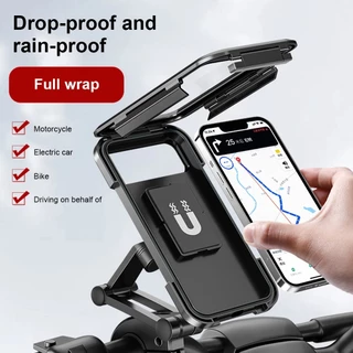 Porta Telefone De Motocicleta À Prova D'água Universal 360 ° Montagem Ajustável De Bicicleta Para Celular