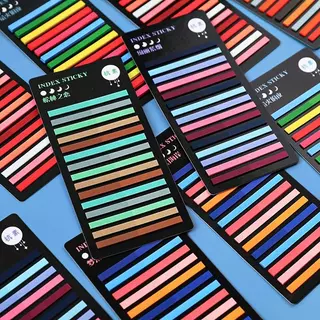 3000 Folhas De Papel De Etiqueta De Estudante Transparente Superfino Colorido
