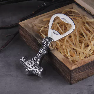Novo Martelo Nórdico Viking De Alta Qualidade Mjolnir Abridor De Garrafas Escandinavo