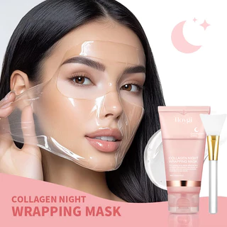 Compre 1 Ganhe 1 Grátis-Máscara De Embrulho De Colágeno Noturno Coreano 75G-Rejuvenescer , Hidratar E Iluminar ! Melhora