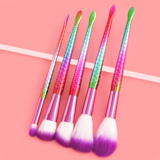 5pcs Multicolor Novo Design de Novos Produtos Novos Produtos de Alta Qualidade Novos Produtos Venda a Quente Conjunto de Escovas de Maquiagem Inclui Escova Blush Escova em Pó Solto Escova para Sombra Escova para Sombra Escova para Sobrancelhas Escova para