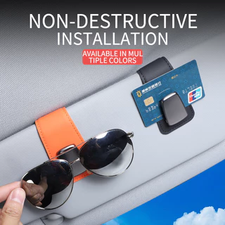 Suporte Para Óculos De Sol Carros Universal Couro