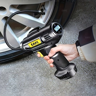 150PSI Bomba De Inflador De Pneus Sem Fio Para Carros Com Manômetro Compressor De Ar Portátil Luz , Motocicletas E Bicicletas