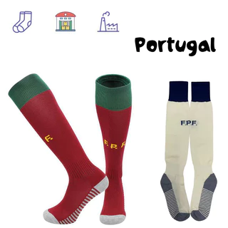23-24 Portugal Football Club Styles Crianças Adultos Meias De Futebol Para Esportivas De Joelho Longo