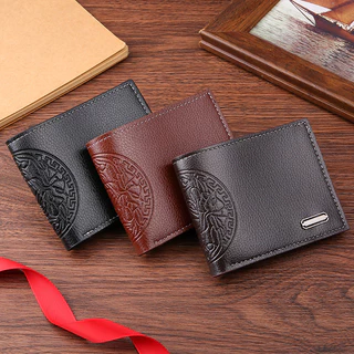 Homens Da Moda Insere Carteiras Dobráveis Moedas Slim Bolsas De Negócios Porta Cartões De Crédito Capacidade De Proteção Vintage