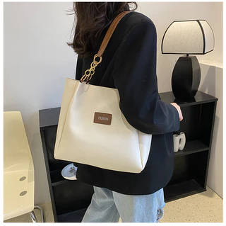 Estudantes universitários Classe Tote Bag Fêmea Novo Estilo Saco de Ombro Feminino High-End Trendy Saco de Ombro de Grande Capacidade Saco de Viagem Fashionable All-Match