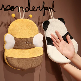 Toalha de mão em forma de abelha Panda de 1 peça, Toalha de rosto, Toalha de banho para decoração