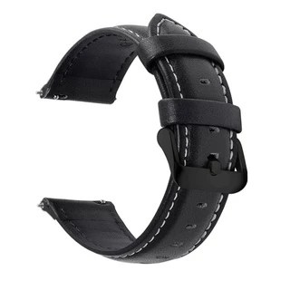 Pulseira De Couro De Liberação Rápida Substituição Masculina E Feminina Preto Marrom Ajuste Huawei Samsung Smartwatch Re