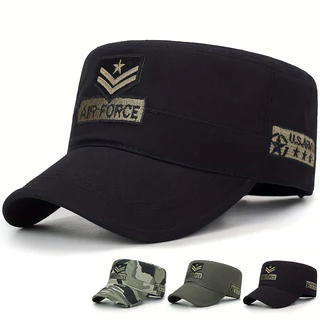Unisex Camuflagem Tática Ajustável Moda Unisexo Chapéu De Baseball Plano Boné Do Exército 4 Estações Viagens Ao Ar Livre Para Mulheres Homens
