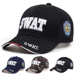 Bordado Unisexo SWAT Tático Ajustável Chapéu De Baseball Primavera Outono Viagem Ao Ar Livre Para Mulheres Homens