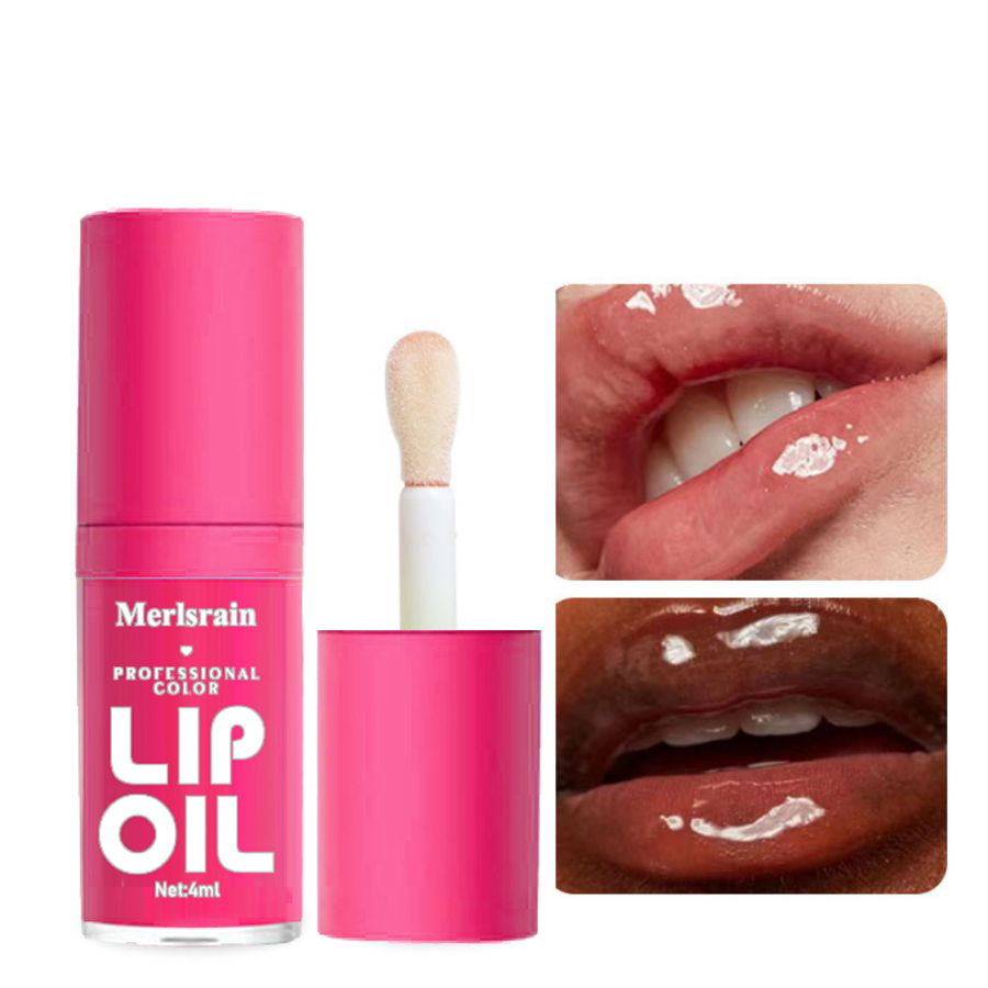 Óleo Labial Hidratante Brilho Labial Gloss Hidratante Linhas Labiais Hidratante Óleo Labial Anti-Secagem Brilho Labial de Vidro