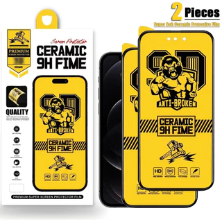 [2 peças] Para 7 8 X Xs Xr 11 12 13 14 15 Plus Pro Max Clear Hd Soft Cerâmico Protetor de tela de filme