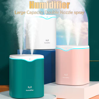 Umidificador De Pulverização Dupla De Água 2000ml Nano Atomização De Grande Capacidade Nova Tecnologia