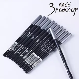 12pcs delineador preto caneta sombra lápis de maquiagem lápis de sobrancelha