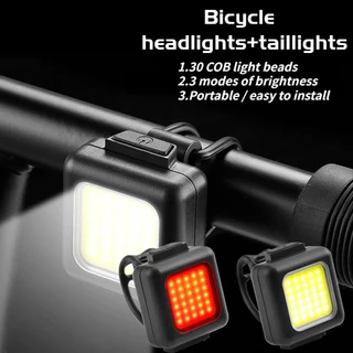 Mini Lâmpada De Bicicleta Luz Dianteira Branca Vermelha De Alerta De Ciclismo Taillight À Prova D'água Traseira De Segurança Nocturna