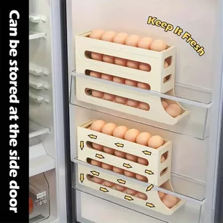 Caixa Frigorífica De 1 Peça Para Armazenagem De Ovos , Porta Geladeira , Cozinha
