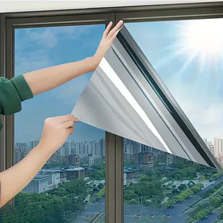 Película De Isolamento Térmico Anti-Calor De 1 Peça Para Escritório E Casa-Bloqueio UV , Guarda-Sol , Adesiva De Perspectiva Única