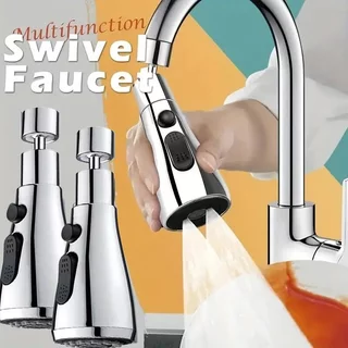 1pc Faucet Extender Metal Alloy , Três Modos , Filtro De Pulverizador De Chuveiro Extendido Para Casa Com Cabeça De Água