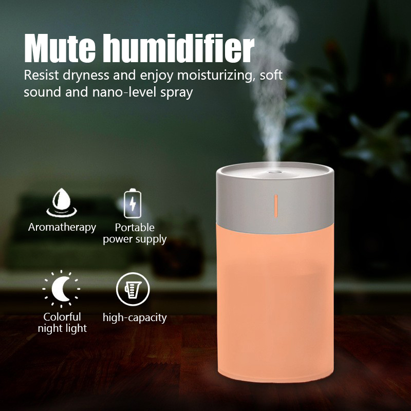 Umidificador De Mesa 260ml , Grande Capacidade , Silencioso , Anti-Secagem , Nano Spray , Portátil E Compacto
