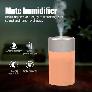 Umidificador De Mesa 260ml , Grande Capacidade , Silencioso , Anti-Secagem , Nano Spray , Portátil E Compacto