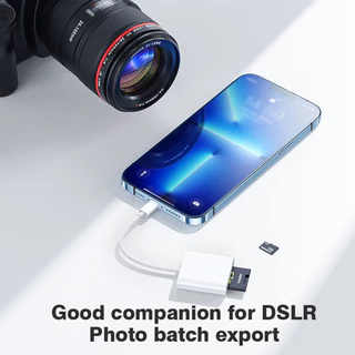 2 Em 1 Iluminação Para Leitor De Cartão SD/TF Adaptador De Memória OTG Flash iPhone 14 13 12 Pro Max 3.0 iPad Drive