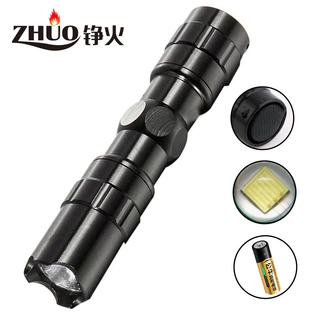 Portátil mini Lanterna LED Liga De Alumínio Em Forma De Caneta Doméstica AAA Ao Ar Livre