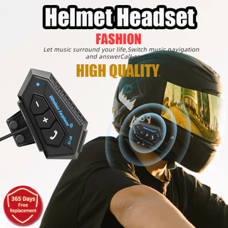 Fone De Ouvido De Motocicleta BT12 Kit De Chamada Mãos-Livres Stereo Anti-Interferência Sem Fio À Prova D'água