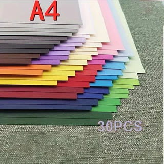 A4 Cardstock 30 Folhas Colorido 30Colors Sortido , 230 gsm Card Stock Papel Para Máquina Cricut , Fabricação De Cartões , Livros De Recortes E Artesanato De Bricolagem