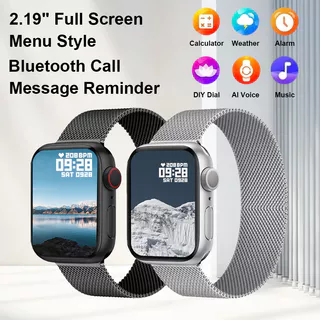 LAXASFIT 2024 O Mais Novo Smartwatch , HD Rastreador De Ajuste De Tela Full Touch Screen Para Homens E Mulheres Responder/Reproduzir Música Calculadora De Alarme Relógio Cronômetro Pedômetro Calorias Android & iOS
