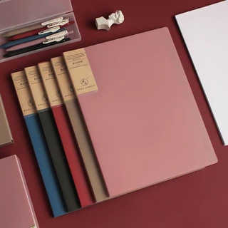 A4 4 40 Páginas Livro De Dados retro-Colorido Leve Pasta De Papel De Teste Arquivo Armazenamento Escritório