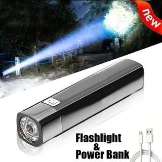 3 Modos Lanterna De LED Tática 2 Em 1 Ultra Brilhante G3 Mini Para Iluminação Exterior Banco De Energia Com Carregamento USB Ca