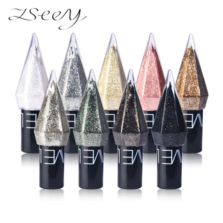 ZSEEY Mini Sombra Colorida Diamante Perolado Colorido Líquida Diamantada Longa Duração À Prova D