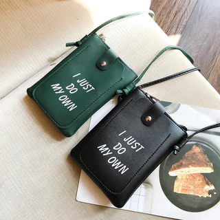Impressão de cartas de moda Mini bolsa telefônica de um ombro para mensageiro