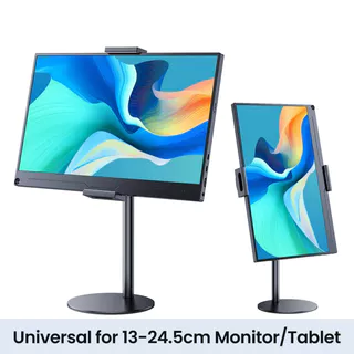 Cdisplay Suporte Para Monitor Portátil De Mesa 360 Rotação Ajustável Em Altura 4,7-17,3 Polegadas