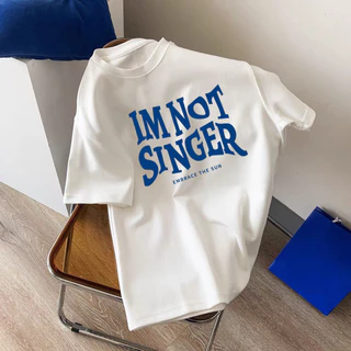 Hong Kong Style White Ice Silk Men Camiseta de manga curta Summer Fashion New Style Casual Shorts Casual Couple Wear Unisexo Mesmo