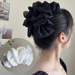 Moda Coreana Elegante Grande Arco Grampos De Garra De Cabelo Para Mulheres Multi-Camadas Grampo Acessório