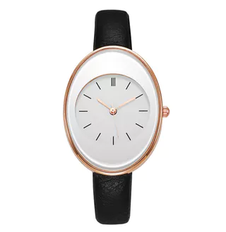 Novo Relógio Feminino Personalidade Da Moda Feminina De Cintura oval Simples